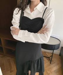 サスペンダーワンピース