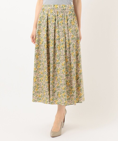 J.PRESS Ladies(J.プレス レディス)の「【洗える】リバティプリント スカート(スカート・レディース・ネイビー系5/ベージュ系5・XXS/S/XS)」の16枚目の写真