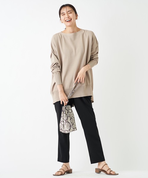 RIVE DROITE（リヴドロワ）の「イージーテーパードパンツ（その他パンツ・レディース・ブラック/ネイビー・38/36）」の10枚目の写真