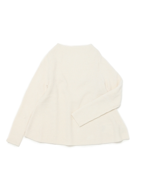 BEAMS LIGHTS Women's（ビームスライツ ウィメンズ）の「BEAMS LIGHTS / ボトルネックフレアープルオーバー（ニット/セーター・レディース・オフホワイト/ネイビー・ONE SIZE）」の19枚目の写真