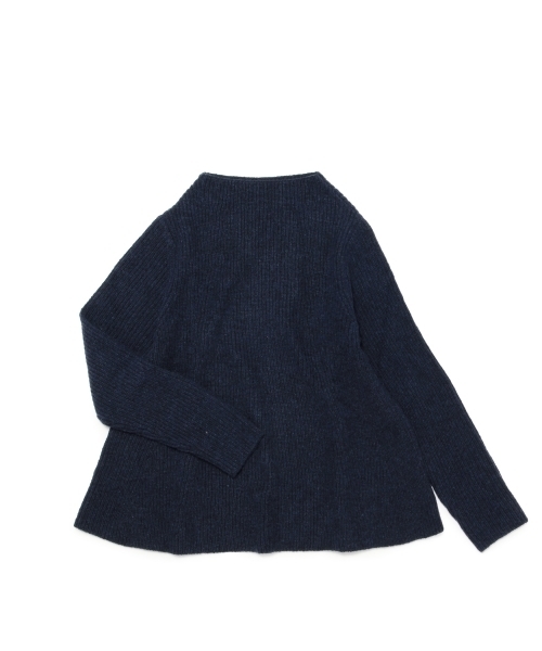 BEAMS LIGHTS Women's（ビームスライツ ウィメンズ）の「BEAMS LIGHTS / ボトルネックフレアープルオーバー（ニット/セーター・レディース・オフホワイト/ネイビー・ONE SIZE）」の13枚目の写真