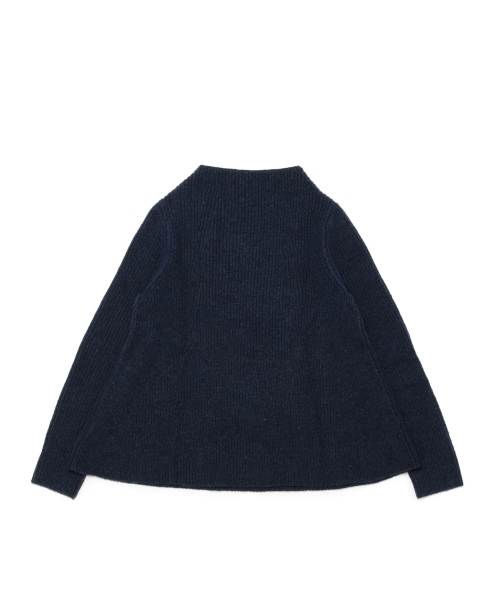 BEAMS LIGHTS Women's（ビームスライツ ウィメンズ）の「BEAMS LIGHTS / ボトルネックフレアープルオーバー（ニット/セーター・レディース・オフホワイト/ネイビー・ONE SIZE）」の12枚目の写真