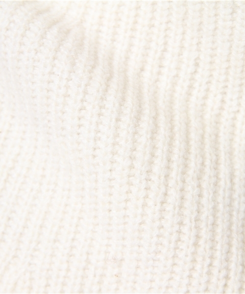 BEAMS LIGHTS Women's（ビームスライツ ウィメンズ）の「BEAMS LIGHTS / ボトルネックフレアープルオーバー（ニット/セーター・レディース・オフホワイト/ネイビー・ONE SIZE）」の5枚目の写真