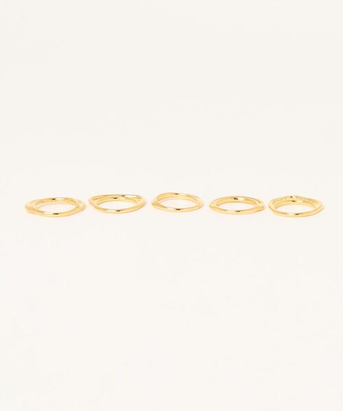 IOSSELLIANI（イオッセリアーニ）の「Iosselliani/CLASSIC COLLECTION Eva 5連リング（リング・レディース・ゴールド・7/5/6）」の2枚目の写真
