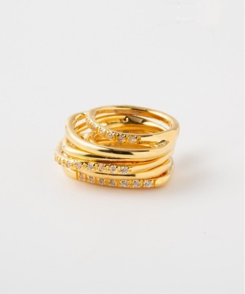 IOSSELLIANI（イオッセリアーニ）の「Iosselliani/CLASSIC COLLECTION Eva 5連リング（リング・レディース・ゴールド・7/5/6）」の9枚目の写真