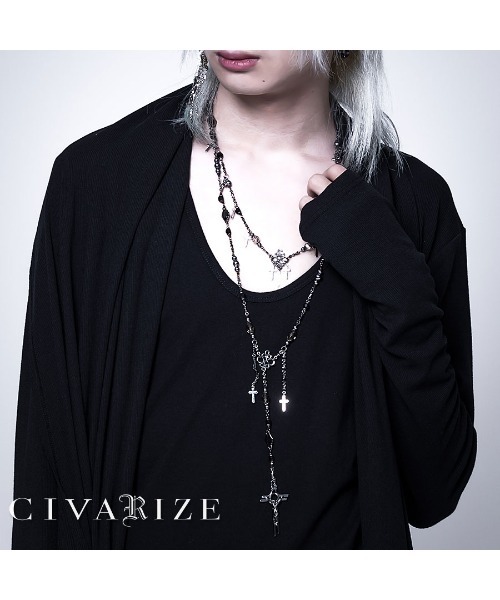 CIVARIZE』イミテーションパール2Pロザリオネックレス 【公式通販】