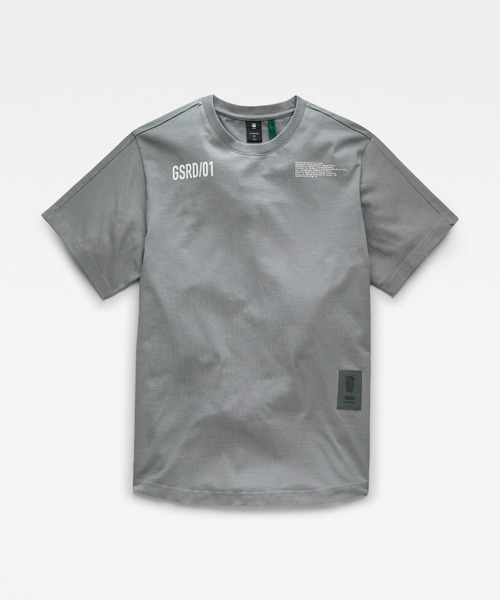 G-STAR（ジースター）の「C&S BACK MULTI GRAPHIC LOOSE T-SHIRT/ビッグシルエット/オーバーサイズ（Tシャツ/カットソー・メンズ・ホワイト/チャコールグレー・SMALL/MEDIUM/LARGE/X-LARGE/X-SMALL/XX-SMALL）」の16枚目の写真