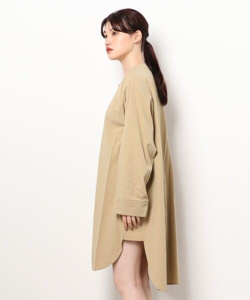 note et silence (ノートエシロンス)の「●80/2GVラチネ チュニックブラウス(シャツ/ブラウス・レディース・ネイビー/サンドベージュ・FREE)」の17枚目の写真