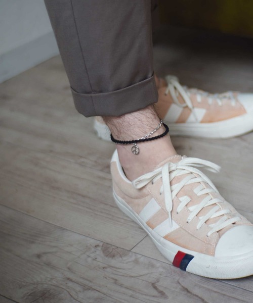 dictionary（ディクショナリー）の「【dictionary】チャーム付 き編み込み 2連 アンクレット（アンクレット・レディース・オレンジ/グリーン/ブラック・FREE）」の2枚目の写真