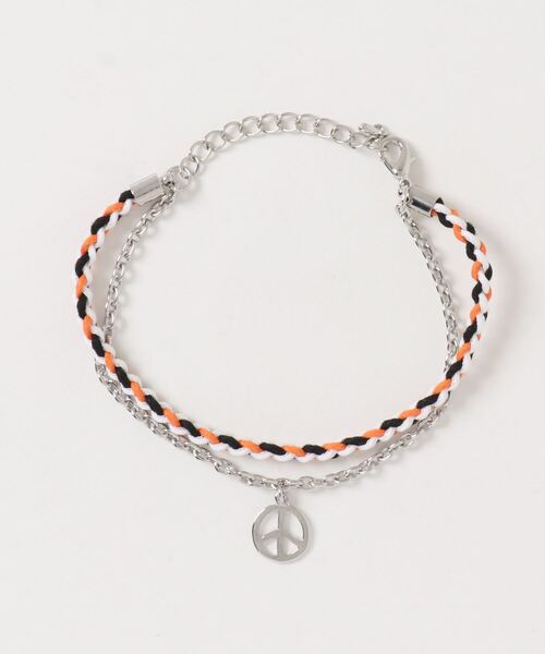 dictionary（ディクショナリー）の「【dictionary】チャーム付 き編み込み 2連 アンクレット（アンクレット・レディース・オレンジ/グリーン/ブラック・FREE）」の4枚目の写真