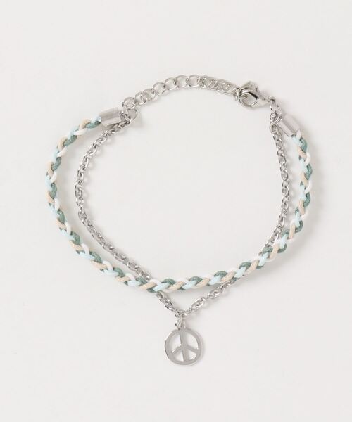 dictionary（ディクショナリー）の「【dictionary】チャーム付 き編み込み 2連 アンクレット（アンクレット・レディース・オレンジ/グリーン/ブラック・FREE）」の5枚目の写真