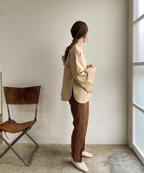 Amiur（エミレ）の「see through linen pants（その他パンツ・レディース・ブラウン/アイボリー・S/M）」の14枚目の写真