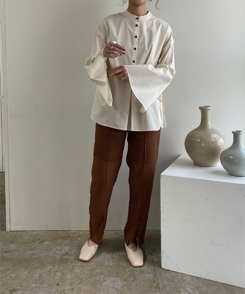 Amiur（エミレ）の「see through linen pants（その他パンツ・レディース・ブラウン/アイボリー・S/M）」の18枚目の写真