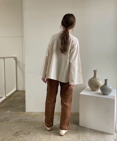 Amiur（エミレ）の「see through linen pants（その他パンツ・レディース・ブラウン/アイボリー・S/M）」の8枚目の写真