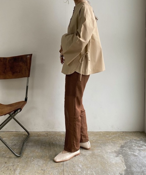 Amiur（エミレ）の「see through linen pants（その他パンツ・レディース・ブラウン/アイボリー・S/M）」の12枚目の写真