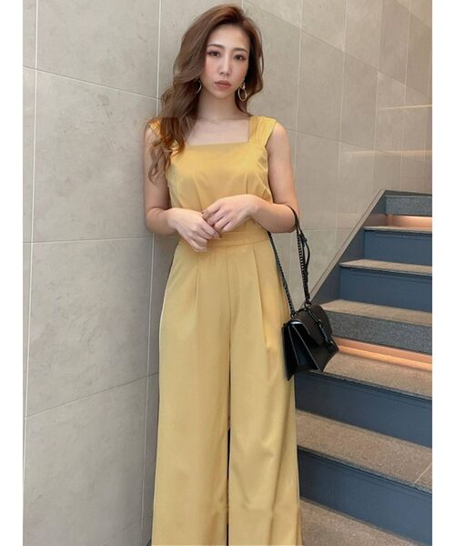 RESEXXY(リゼクシー)の「スクエアネックロンパース(つなぎ/オールインワン・レディース・ブラック/イエロー/アイボリー/その他1・FREE)」の6枚目の写真