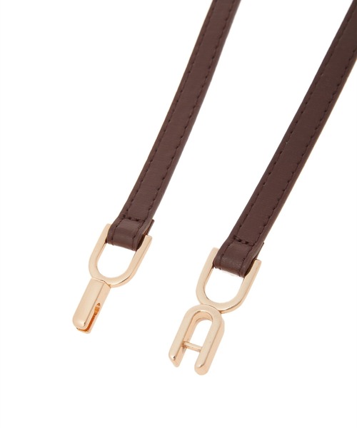 fifth（フィフス）の「フェイクレザービット細ベルト（ベルト・レディース・ホワイト/ブラウン・FREE）」の8枚目の写真