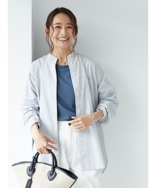 CRAFT STANDARD BOUTIQUE（クラフトスタンダードブティック）の「BIGカットチュニック　＊◇（Tシャツ/カットソー・レディース・ブルー/アイボリー/ホワイト系その他4/ピンク/ブラック/モカ・FREE）」の20枚目の写真