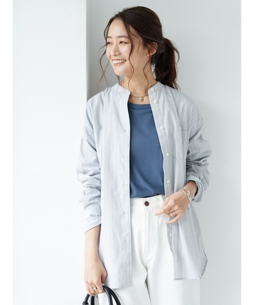 CRAFT STANDARD BOUTIQUE（クラフトスタンダードブティック）の「BIGカットチュニック　＊◇（Tシャツ/カットソー・レディース・ブルー/アイボリー/ホワイト系その他4/ピンク/ブラック/モカ・FREE）」の21枚目の写真