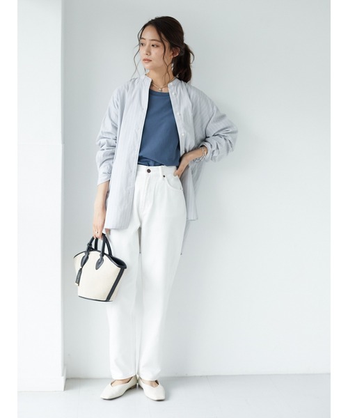 CRAFT STANDARD BOUTIQUE（クラフトスタンダードブティック）の「BIGカットチュニック　＊◇（Tシャツ/カットソー・レディース・ブルー/アイボリー/ホワイト系その他4/ピンク/ブラック/モカ・FREE）」の18枚目の写真