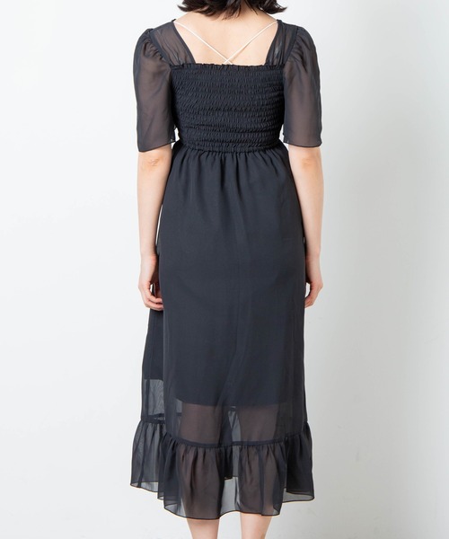 WEGO（ウィゴー）の「WEGO/シャーリングフレアスリーブワンピース（ワンピース・レディース・ブラック/アニマル/その他1・FREE）」の19枚目の写真