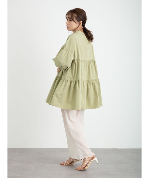 earth music&ecology（アースミュージックアンドエコロジー）の「【WEB限定】ランダムプリーツパンツ ＊（その他パンツ・レディース・ブラック/オレンジ/モカ/ピンクベージュ/グレイッシュベージュ・FREE）」の15枚目の写真