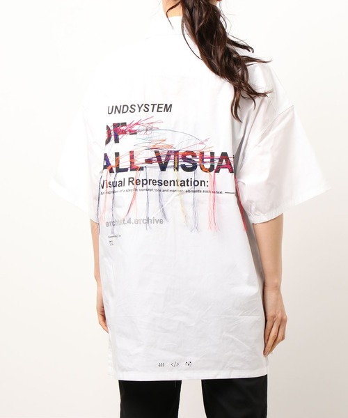 A4A（エーフォーエー）の「A4A/エーフォーエー/Sound 半袖シャツ（シャツ/ブラウス・レディース・ホワイト/ブラック・FREE）」の2枚目の写真