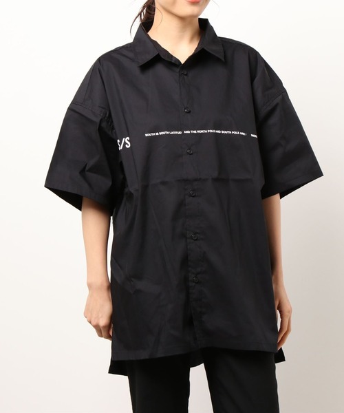 A4A（エーフォーエー）の「A4A/エーフォーエー/Sound 半袖シャツ（シャツ/ブラウス・レディース・ホワイト/ブラック・FREE）」の6枚目の写真