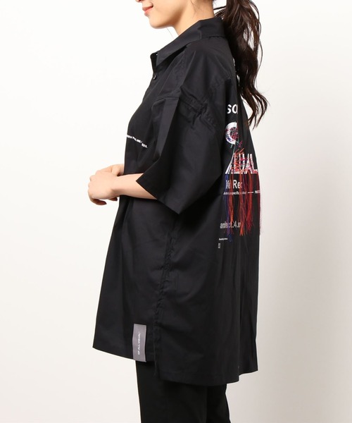 A4A（エーフォーエー）の「A4A/エーフォーエー/Sound 半袖シャツ（シャツ/ブラウス・レディース・ホワイト/ブラック・FREE）」の8枚目の写真