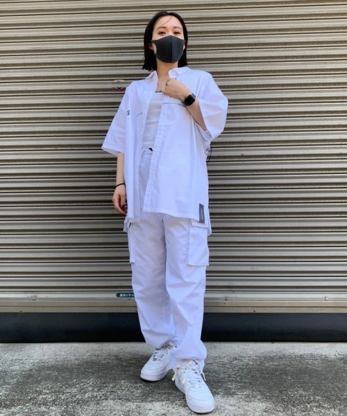 A4A（エーフォーエー）の「A4A/エーフォーエー/Sound 半袖シャツ（シャツ/ブラウス・レディース・ホワイト/ブラック・FREE）」の9枚目の写真