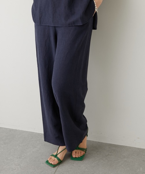 Whim Gazette(ウィムガゼット)の「【THE PAUSE】ラミーリラックスパンツ(その他パンツ・レディース・オフホワイト/ネイビー・FREE)」の19枚目の写真