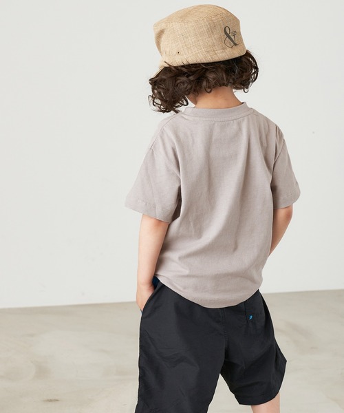 ＆yam（アンドヤム）の「USAコットン アーチロゴプリント半袖Tシャツ（Tシャツ/カットソー・キッズ・ピンク/ブラック/グレー/ホワイト・120-130cm/140-150cm/150-160cm/130-140cm/110-120cm）」の15枚目の写真