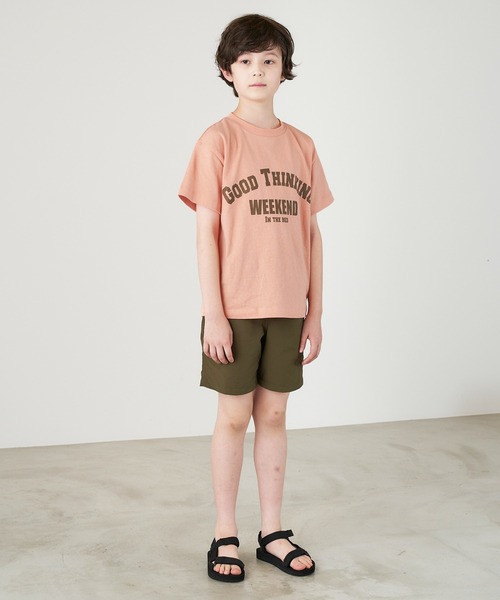 ＆yam（アンドヤム）の「USAコットン アーチロゴプリント半袖Tシャツ（Tシャツ/カットソー・キッズ・ピンク/ブラック/グレー/ホワイト・120-130cm/140-150cm/150-160cm/130-140cm/110-120cm）」の20枚目の写真