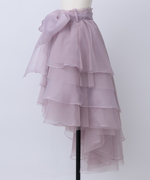 JU by LA BELLE ETUDE アシンメトリーリボンボリュームスカート J1U BY