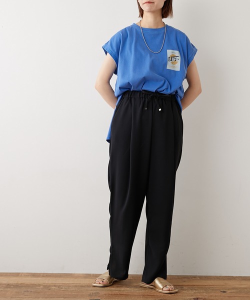 CIAOPANIC TYPY（チャオパニックティピー）の「イージーケアテーパードカラーパンツ（その他パンツ・レディース・オフホワイト/ブラック/グリーン/パープル・SMALL/MEDIUM）」の12枚目の写真