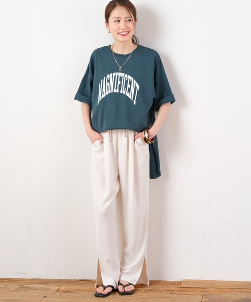 CIAOPANIC TYPY（チャオパニックティピー）の「イージーケアテーパードカラーパンツ（その他パンツ・レディース・オフホワイト/ブラック/グリーン/パープル・SMALL/MEDIUM）」の7枚目の写真