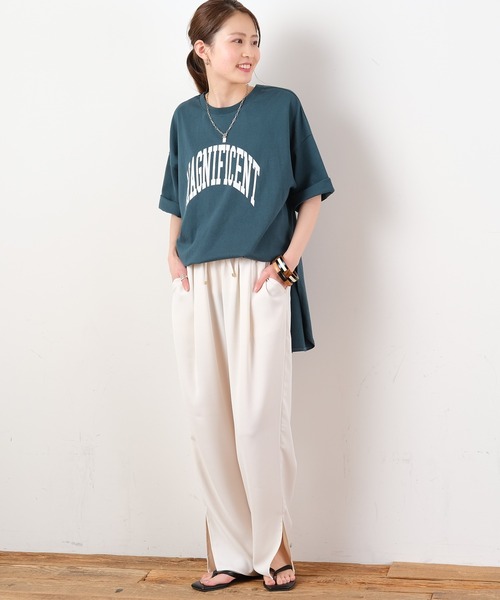 CIAOPANIC TYPY（チャオパニックティピー）の「イージーケアテーパードカラーパンツ（その他パンツ・レディース・オフホワイト/ブラック/グリーン/パープル・SMALL/MEDIUM）」の8枚目の写真