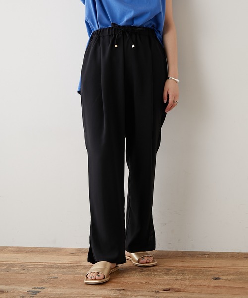 CIAOPANIC TYPY（チャオパニックティピー）の「イージーケアテーパードカラーパンツ（その他パンツ・レディース・オフホワイト/ブラック/グリーン/パープル・SMALL/MEDIUM）」の10枚目の写真