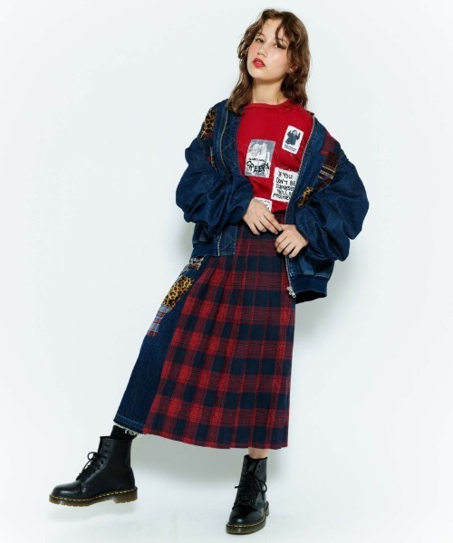 Candy Stripper（キャンディストリッパー）の「ALWAYS SICK L/S Tシャツ（Tシャツ/カットソー・レディース・ブラック/レッド/オフホワイト・2）」の5枚目の写真