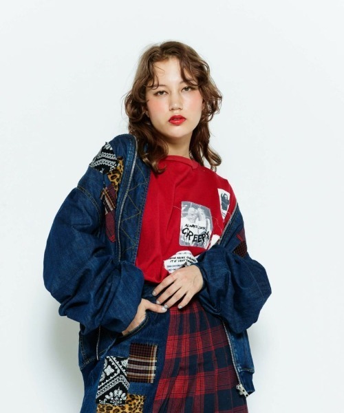 Candy Stripper（キャンディストリッパー）の「ALWAYS SICK L/S Tシャツ（Tシャツ/カットソー・レディース・ブラック/レッド/オフホワイト・2）」の6枚目の写真