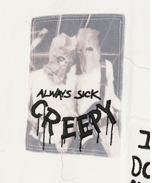 Candy Stripper（キャンディストリッパー）の「ALWAYS SICK L/S Tシャツ（Tシャツ/カットソー・レディース・ブラック/レッド/オフホワイト・2）」の13枚目の写真