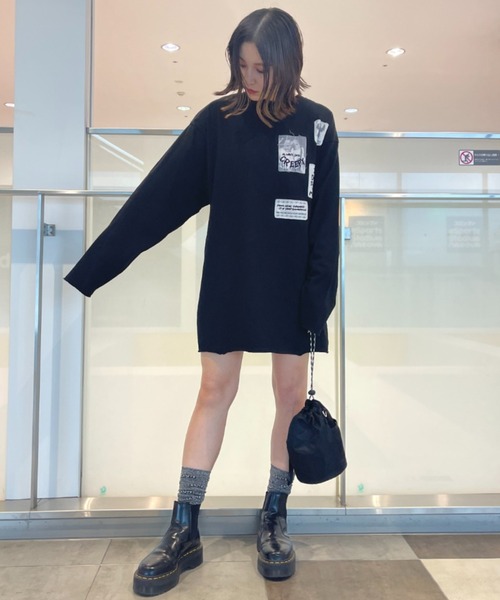 Candy Stripper（キャンディストリッパー）の「ALWAYS SICK L/S Tシャツ（Tシャツ/カットソー・レディース・ブラック/レッド/オフホワイト・2）」の18枚目の写真