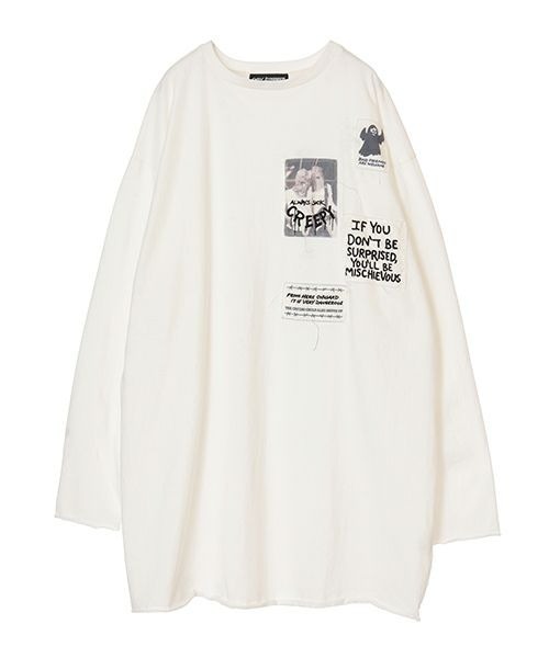 Candy Stripper（キャンディストリッパー）の「ALWAYS SICK L/S Tシャツ（Tシャツ/カットソー・レディース・ブラック/レッド/オフホワイト・2）」の15枚目の写真