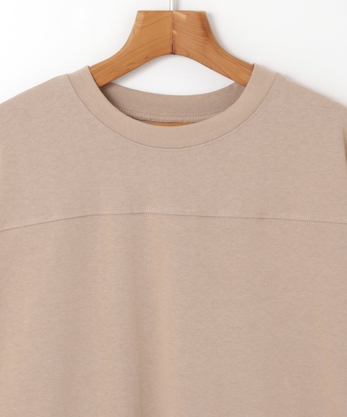 andme(アンドミー)の「USAコットン半袖フットボール裾ラウンドTシャツ(Tシャツ/カットソー・レディース・ブラック/オフホワイト/チャコールグレー/グレー系その他/ミント・M)」の18枚目の写真