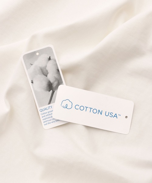 andme(アンドミー)の「USAコットン半袖フットボール裾ラウンドTシャツ(Tシャツ/カットソー・レディース・ブラック/オフホワイト/チャコールグレー/グレー系その他/ミント・M)」の19枚目の写真