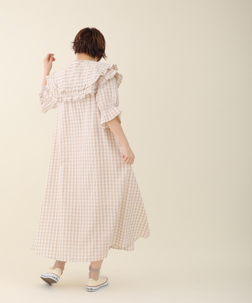 sakishimatokyo(サキシマトーキョー)の「【ZOZO限定】サキシマamp「カサネフリルデザインワンピース」(ワンピース・レディース・ホワイト/ブラック/ベージュ・FREE)」の21枚目の写真