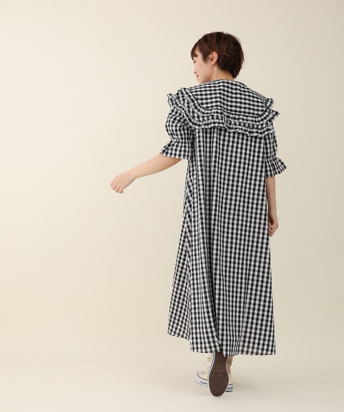 sakishimatokyo(サキシマトーキョー)の「【ZOZO限定】サキシマamp「カサネフリルデザインワンピース」(ワンピース・レディース・ホワイト/ブラック/ベージュ・FREE)」の15枚目の写真