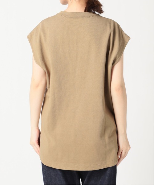 SLOBE IENA(スローブイエナ)の「16/2 天竺キーネックプルオーバー【手洗い可能】◆(Tシャツ/カットソー・レディース・ホワイト/ブラック/カーキ・FREE)」の20枚目の写真