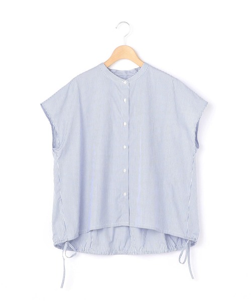 nicholson and nicholson（ニコルソンアンドニコルソン）の「【nicholson and nicholson】フレンチスリーブ ドローストリングブラウス STRIPE WOMEN（シャツ/ブラウス・レディース・ブルー系その他5/ホワイト系その他・38）」の17枚目の写真