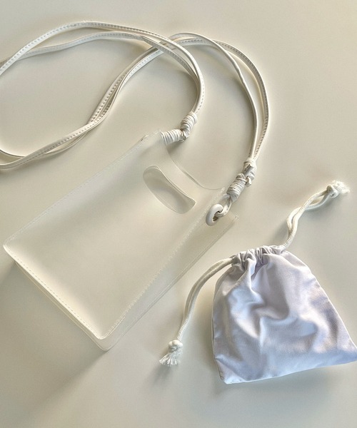 etade（エタード）の「【etade】sheer pvc 2way bag etda6（ショルダーバッグ・レディース・ホワイト/ブラック/ピンク・FREE）」の22枚目の写真